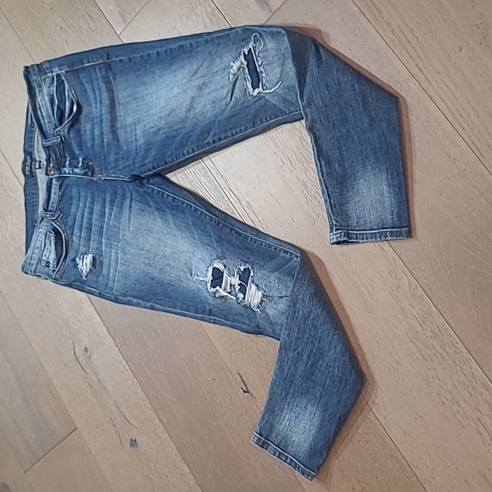 Judy Blue Jeans Women's sz 15/32 Distressed Skinny Fit Mid Rise Denim